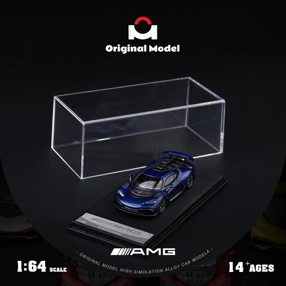 Pre-order*Original Model 1/64 AMG One Pearlescent Dark Blue Diecast Car Model Miniature Vehicle Collection Display Gift