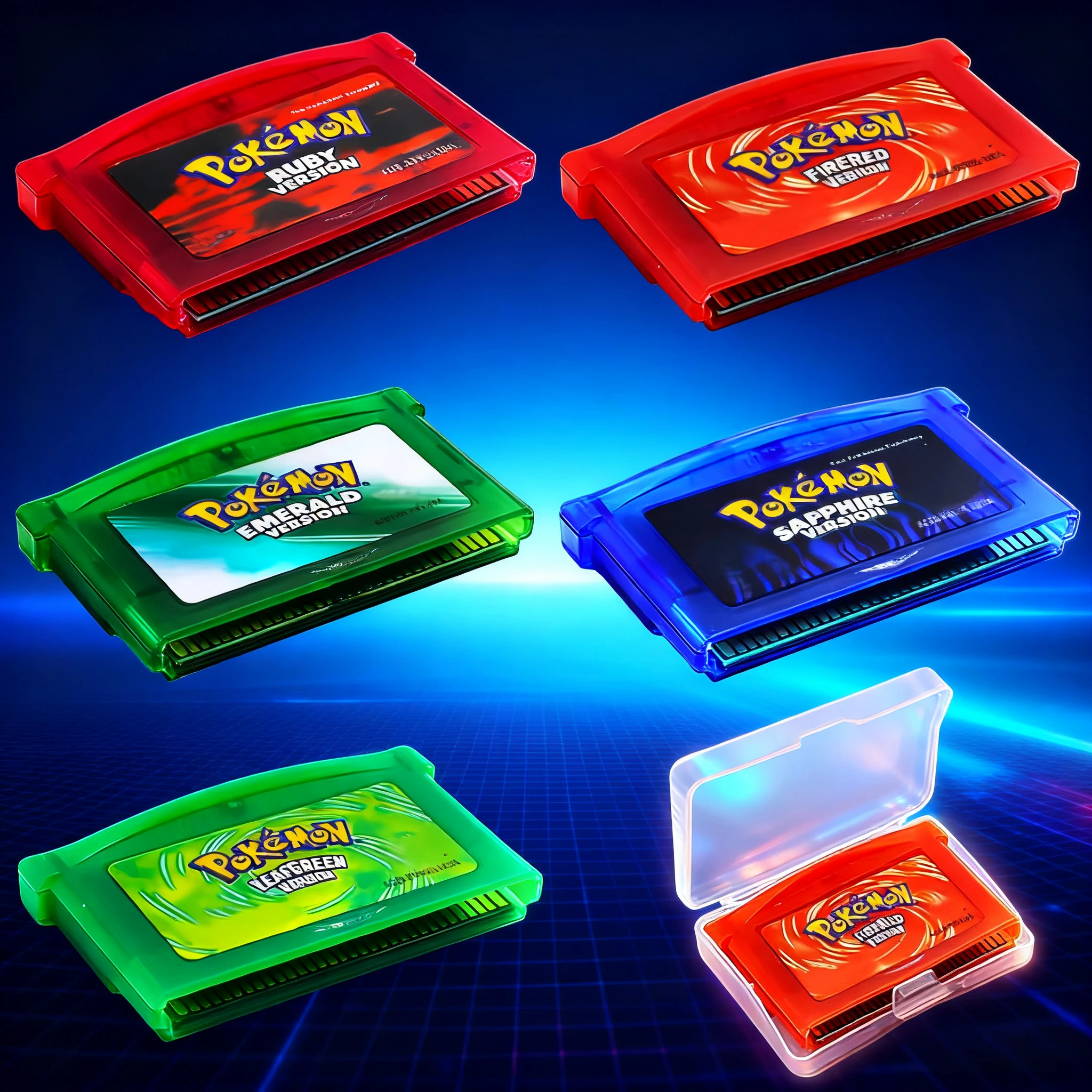 GBA Game32 Bit Video Game Cartridge Console Card Pokemon EMERALD FIRERED LEAFGREEN RUBY SAPPHIPE
