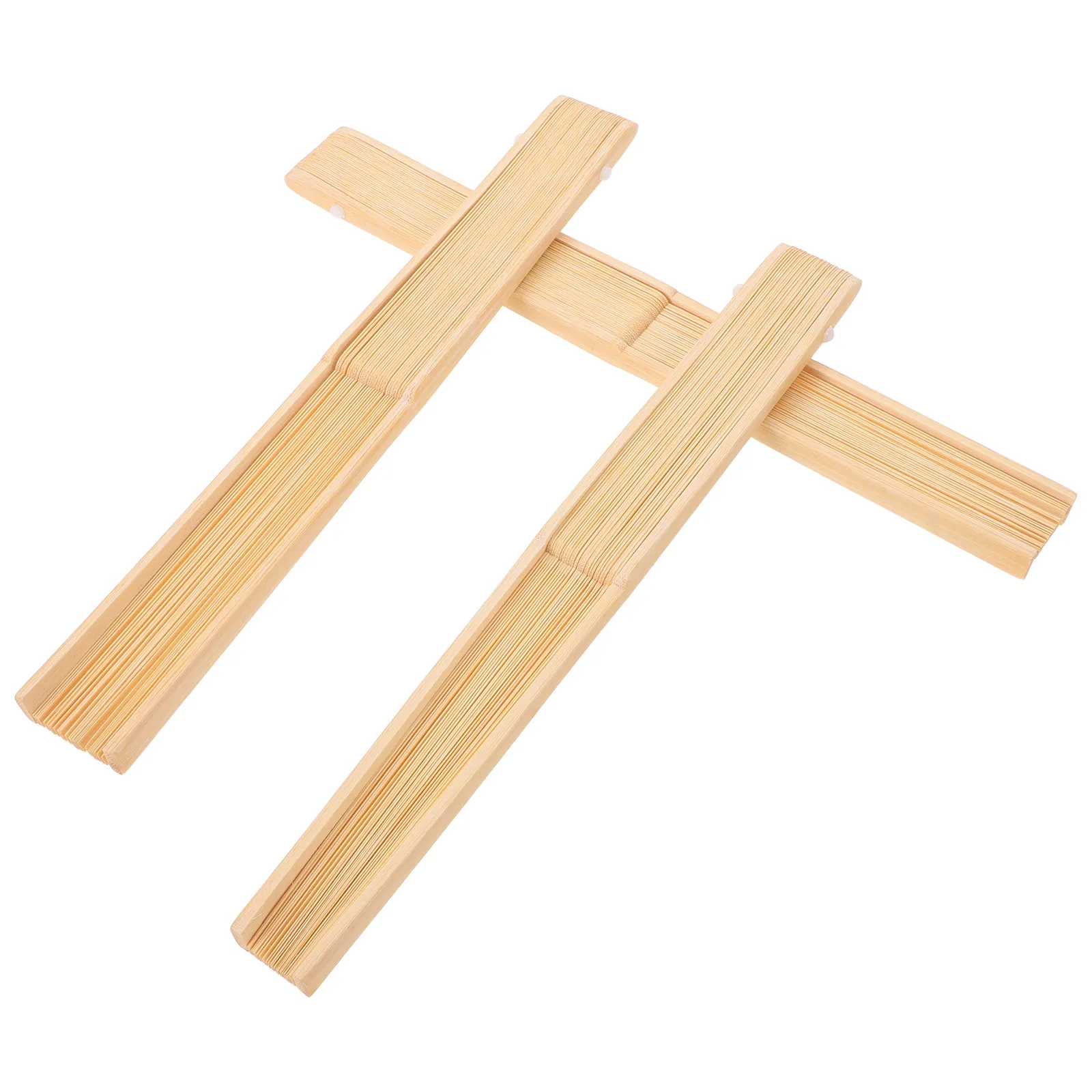 3Pcs Bamboo Fan Frame Japanese Aesthetic Folding Hand Fan Ribs DIY Unfinished Craft Material for Cultural Events Tea Ceremony
