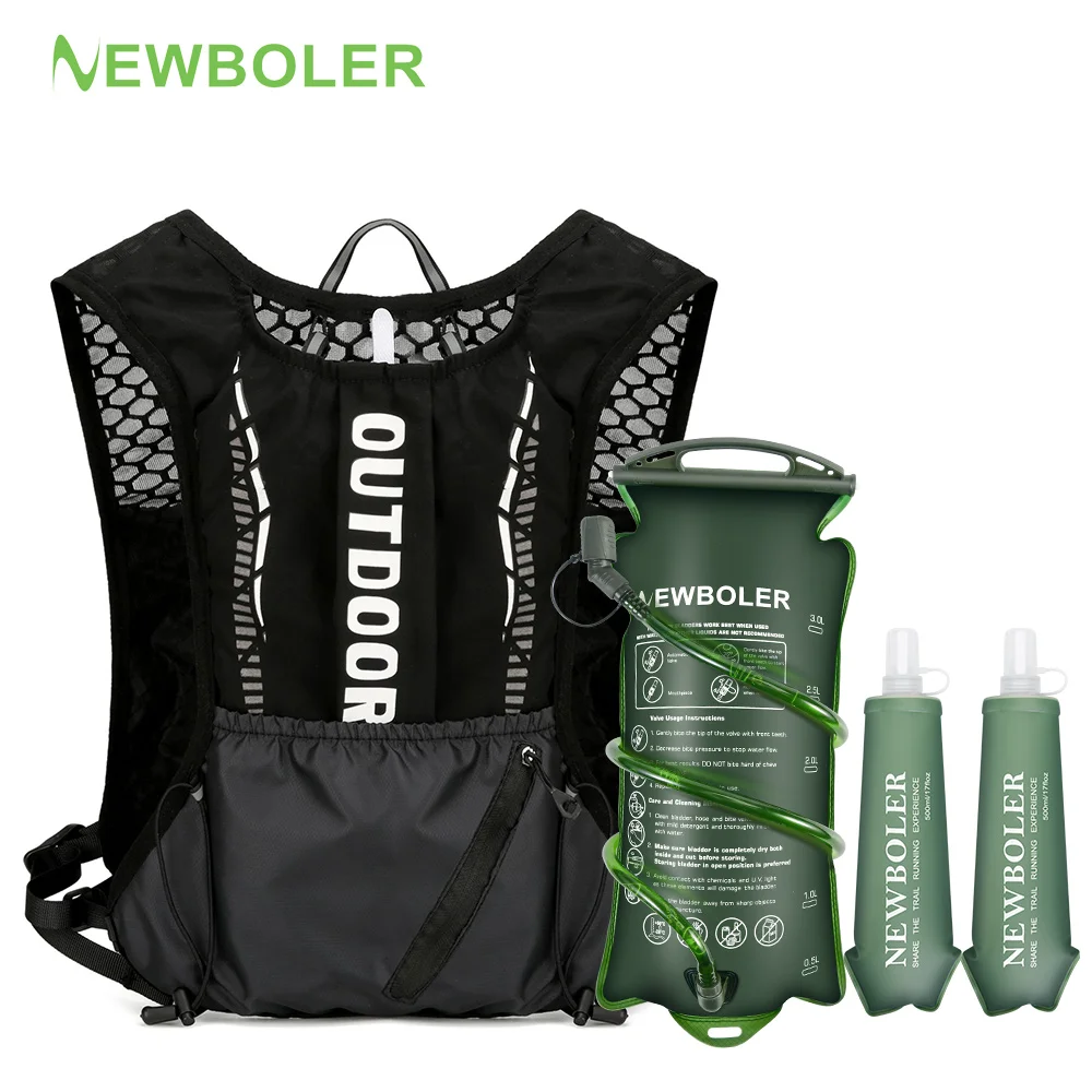 

Дышащий гидратационный жилет NEWBOLER: легкий рюкзак для трейлраннинга, велоспорта, бега, джоггинга, марафона, езды на велосипеде и альпинизма