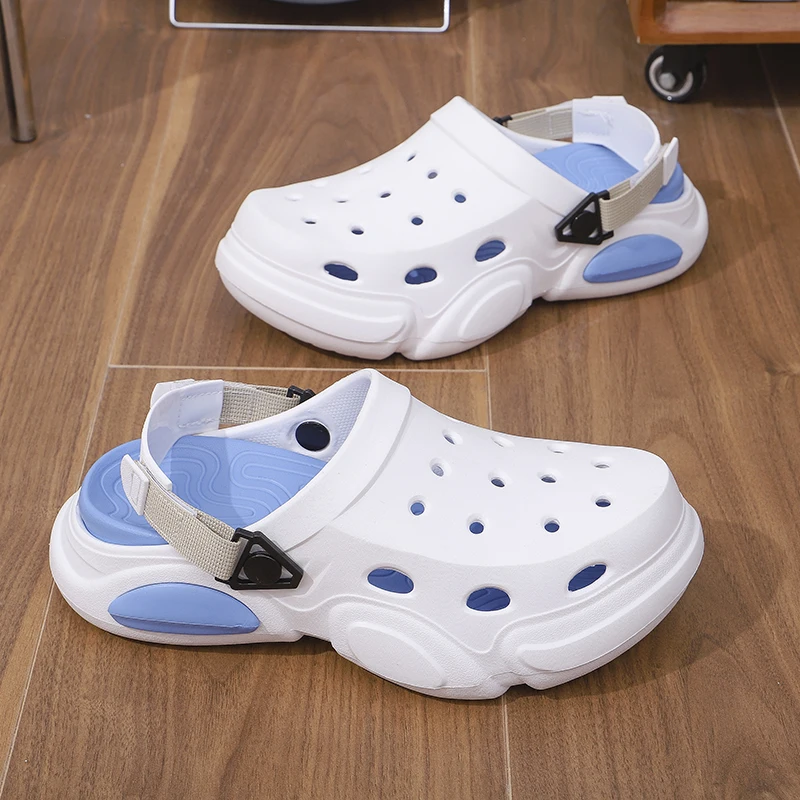 Men's and Women's Slippers for Summer Outdoor Use, Beach Slippers for Men, Non-Slip, Large Size, Closed-Toe Sandals