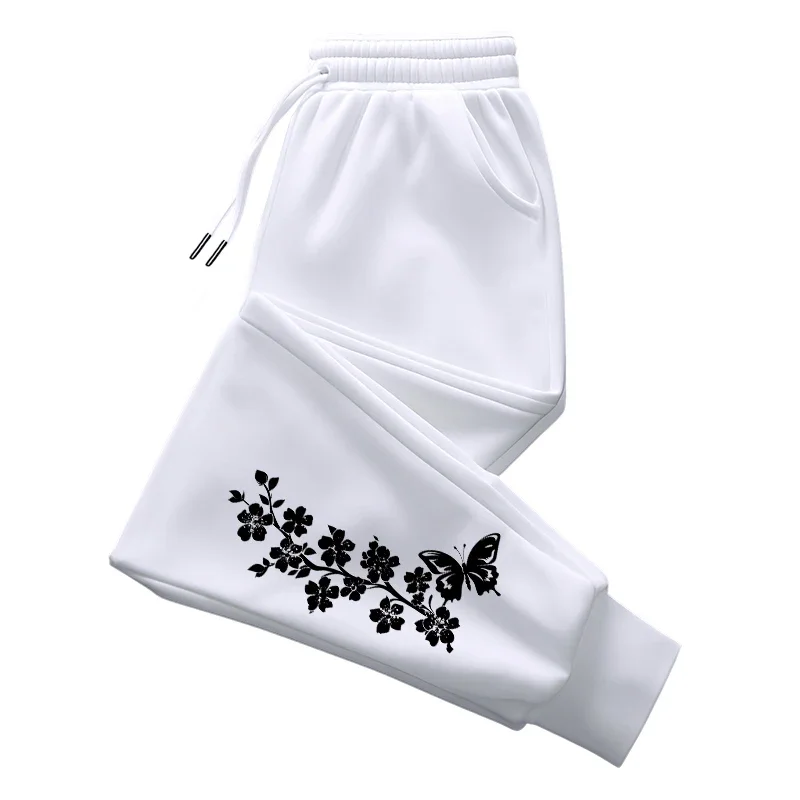 2025 Autumn-Winter New Style Men's and Women's Butterfly Print Joggers - Daily Casual Retro Cool Unisex Sport Pants