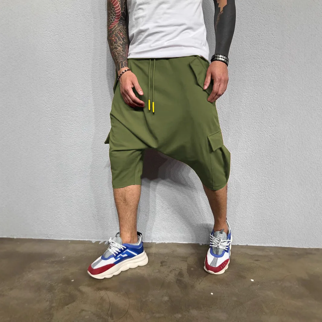 

Цветные уличные мужские спортивные повседневные укороченные брюки-шаровары свободного кроя Длинные свеки Ne Цветная летняя модная уличная одежда