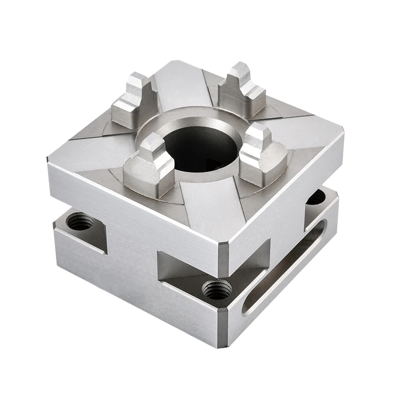 Precision CNC Carving Small Copper male manual chuck D56-60mm Square Electrode Holder for EDM Spark Machines ER And 3R Interface