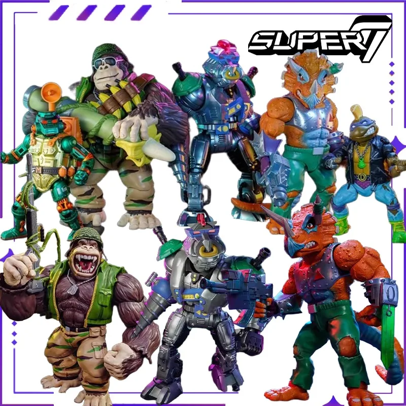 

Новый SUPER7 Original S7 Ninja Turtle 7 Punk Donna Gorilla Треугольник Дракон Свинья Лицо Аниме Передвижная Модель Игрушка Подарочное Украшение В наличии