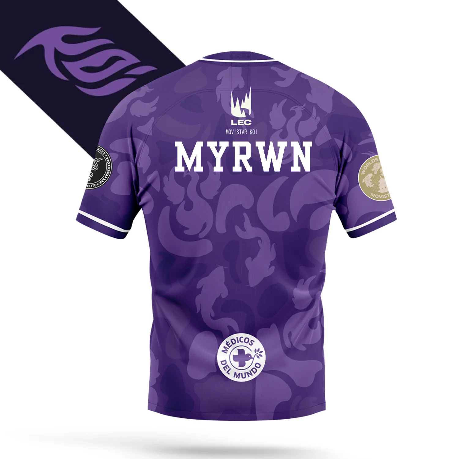 قميص بطولة العالم الجديدة لفريق eSports M KOI 2025 للرجال، قميص صيفي كاجوال قابل للتنفس لعشاق الألعاب