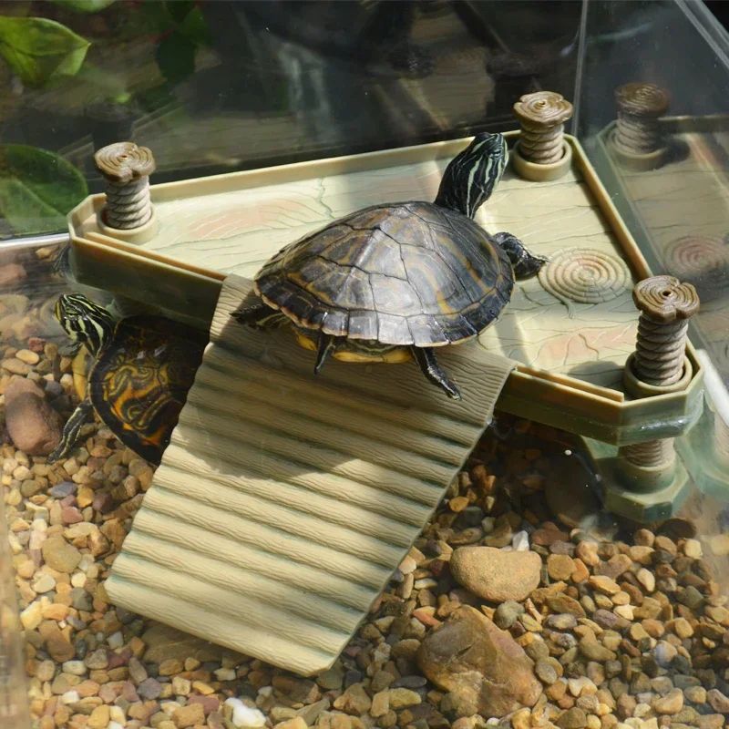 Turtle Floating Island Sunbathing Platform Climbing Platform Large Deep Water Turtle Fish Tank High Water Level Rest Floating