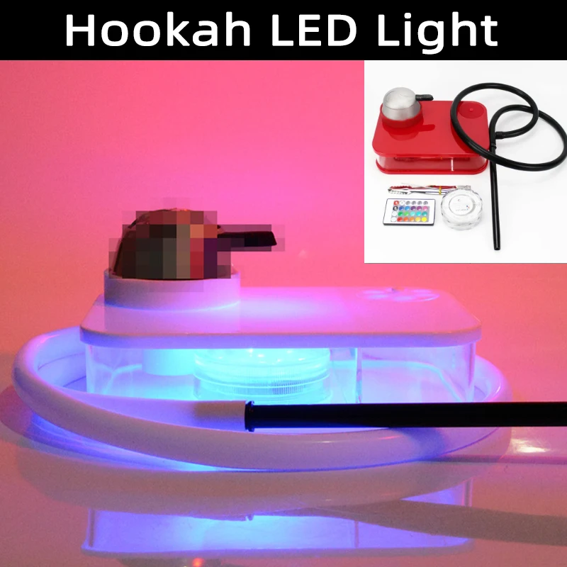 

Smoking Hookah Hookah LED Light Nargile Cachimba Water Pipe Chicha Hookah Kit Accessories for Smoking Кальян Acrylic Shisha