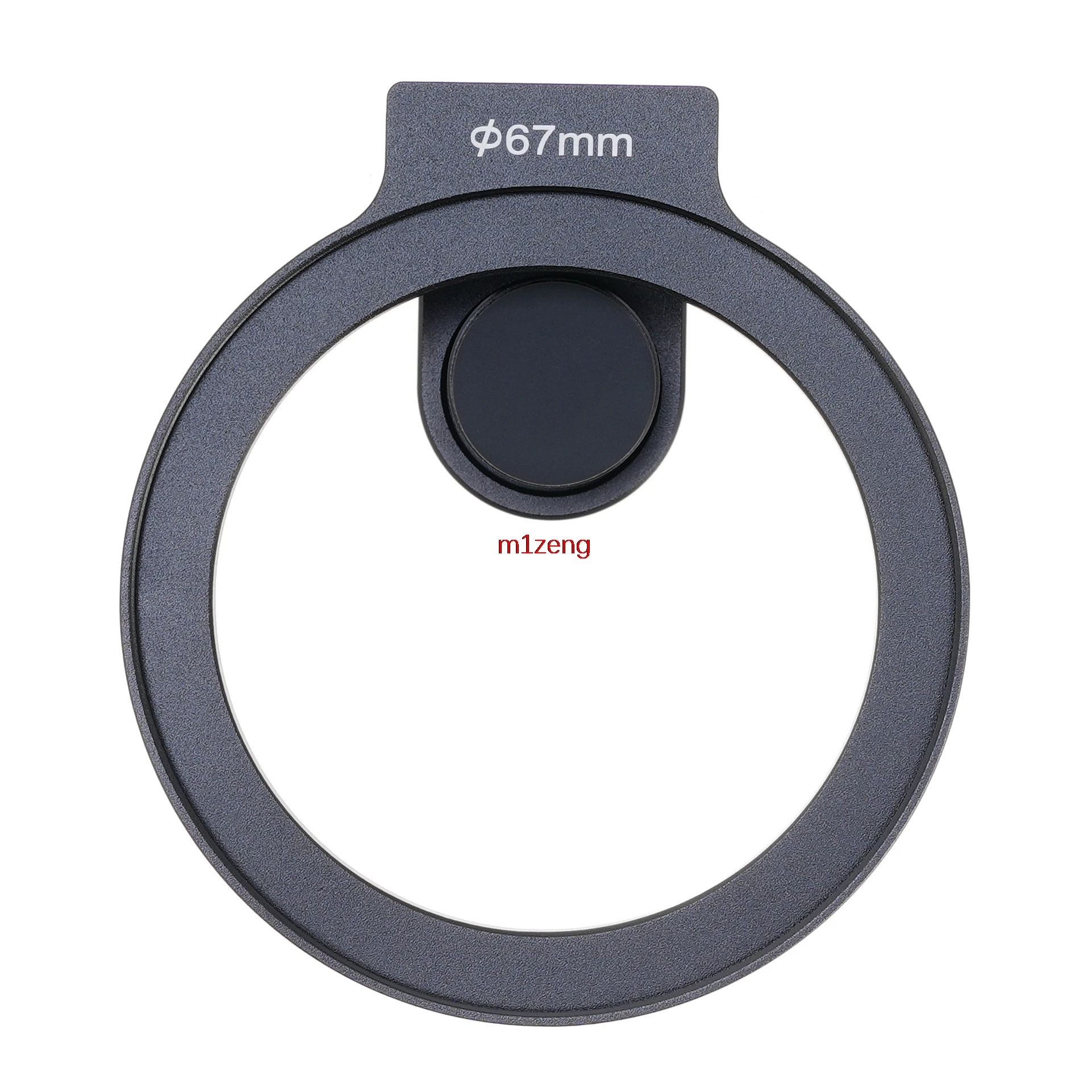 Clip universale per supporto ad anello adattatore filtro telefono da 67 mm con pattino freddo per smartphone iPhone 16,16 plus,15/14/13/12 pro/pro max