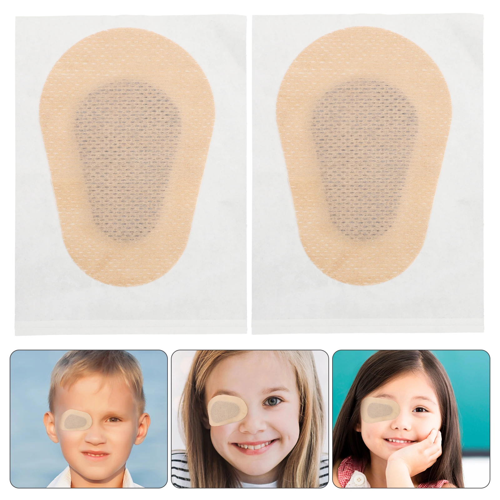 

12pcs Amblyopia Patches Pediatric Covers Corrected Vision For Kids Breathable Non-Woven Degradable Patch Vision