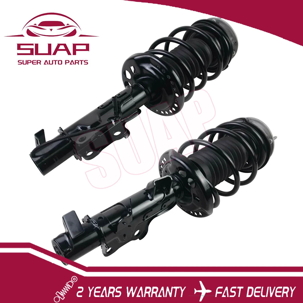 2pcs/Pair Left+Right Front Shock Absorber Assys for Cadillac CTS w/ Electric 2014-20 23247464 23142942 23247465