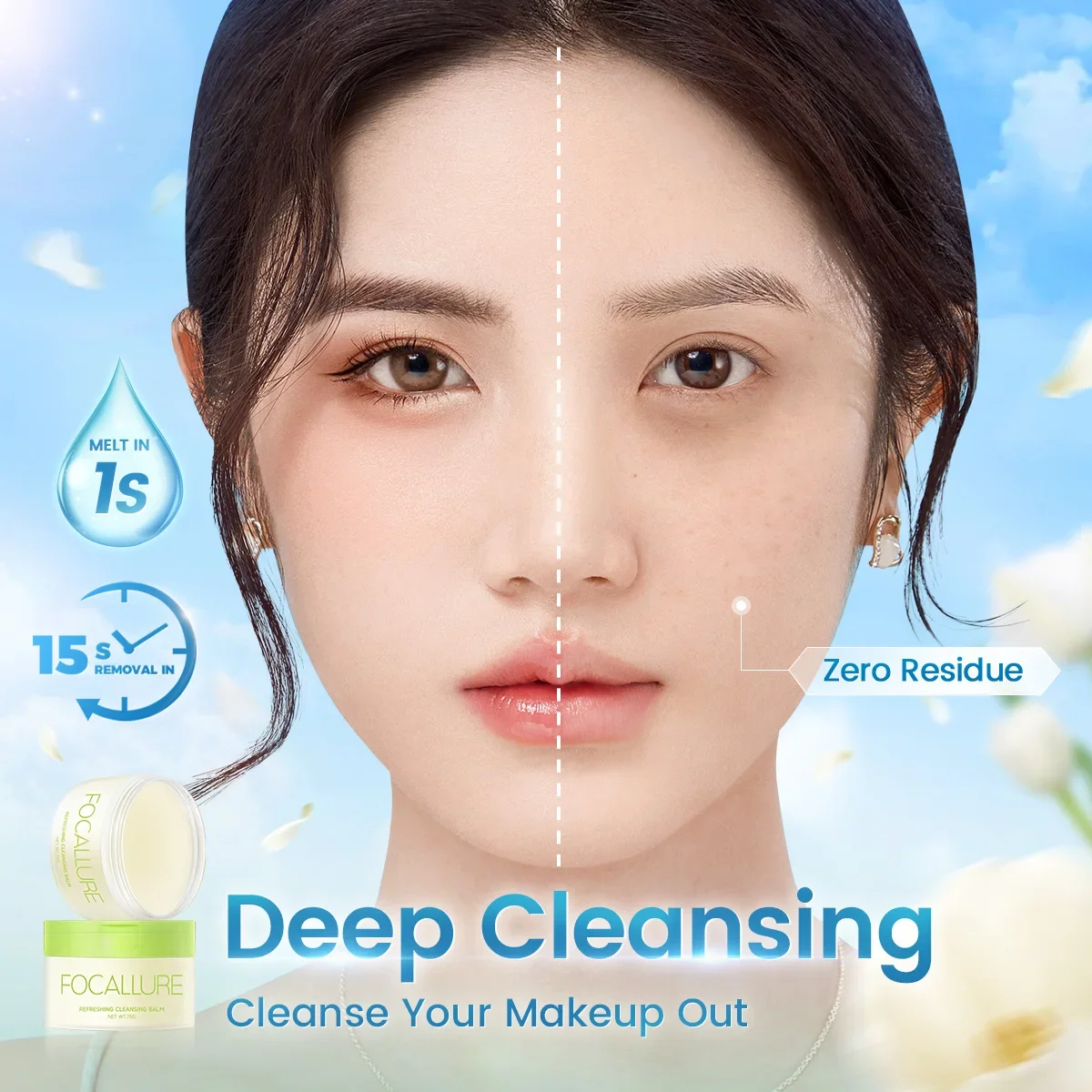 Picture 4: Refreshing Cleansing Balm 75g Deep Clean Moisturizing Makeup Remover Balm For Sensitive Skin Hot Sale