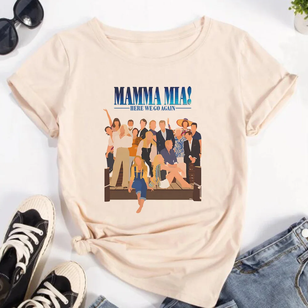 Mamma Mia top women summer t shirt female anime clothes