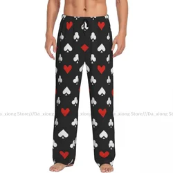 Pijamas y pantalones de póker para hombre, trajes de cartas, pantalones de salón, pantalones de dormir