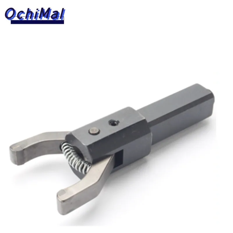 CNC lathe Material Puller Extractor 16/20/25 Automatic Feeder Clamper Quadrilateral Handle Alloy Inlay