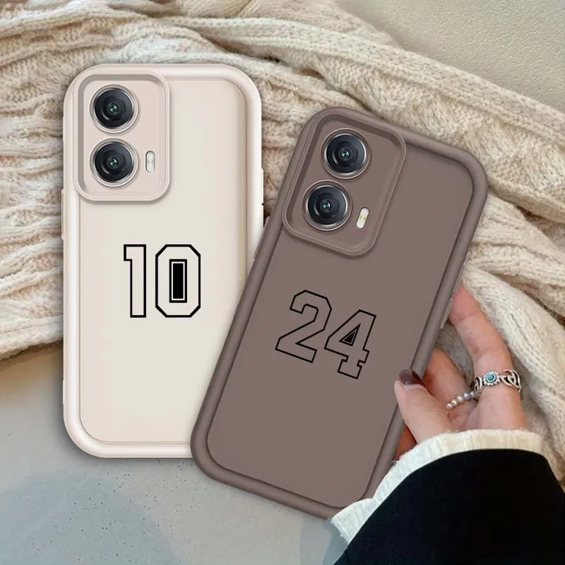 

Basketball Football Numeral For Motorola G85 Edge 50 G24 G35 E14 G04 G34 G Stylus G54 G13 G32 G14 5G Eye Ladder Phone Case