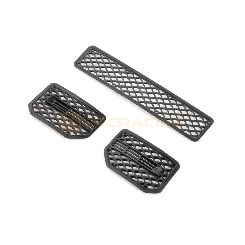 1 Set Simulatie Metalen Voorbumper Grille voor 1/10 RC Crawler Auto Traxxas TRX4/6 G500 G63 Accessoires