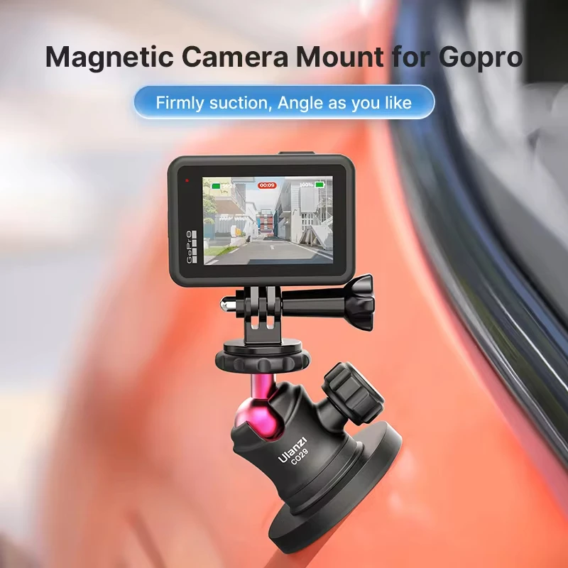 

Magnetic gimbal mount gopro11/10/9 sports camera car shooting bracket action3 4 accessories suction cup fixed base