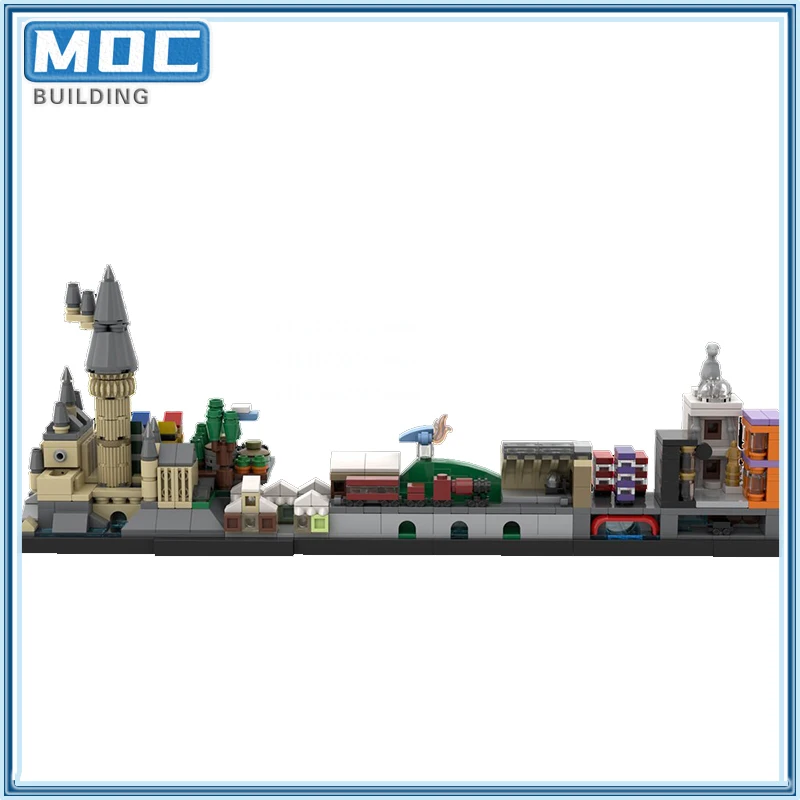 سلسلة الأفلام أفق العمارة Moc اللبنات عرض الشارع لتقوم بها بنفسك تجميع التكنولوجيا الطوب مجموعات اللعب هدايا عيد الميلاد