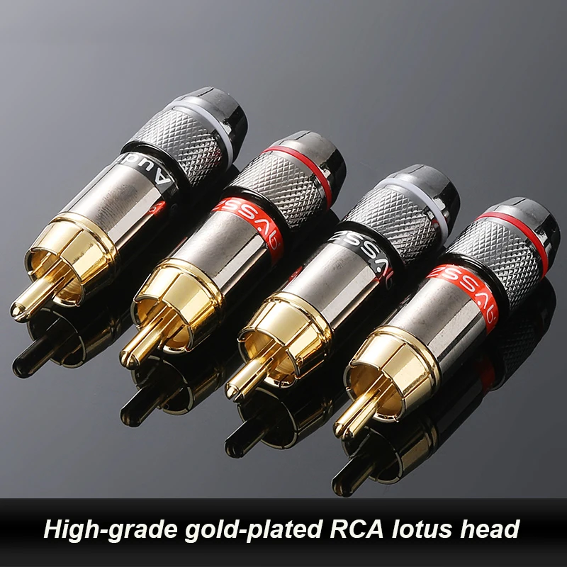 High Fidelity Vergulde Rca Adapter Diy Audio Box Plug Dvd Microfoon Audio Socket Audio Signaal Kabel Connector