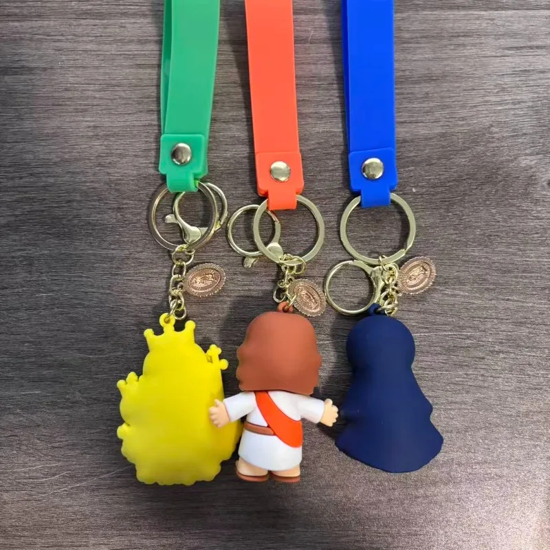 Cartoon Cute Figurine Doll Keychain Accessories Key Ring Small Pendant Small Decorative Hanging Items for Backpacks