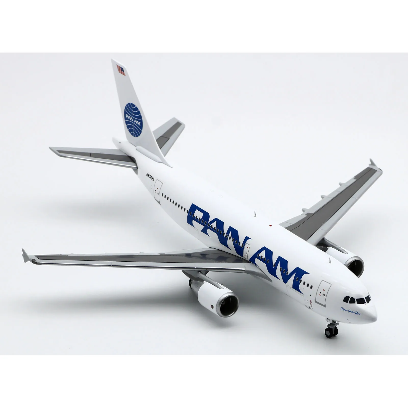 XX2291 Alloy Collectible Plane Gift JC Wings 1:200 Pan Am Airbus A310-300 Diecast Aircraft Jet Model N824PA With Stand