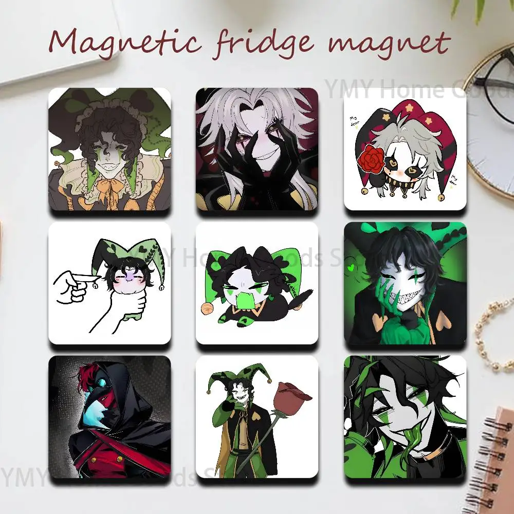Harlequin T-The F-Freak Circus Fridge Magnetic Magnet PVC Memorial Decor for Family Friends Students Adults