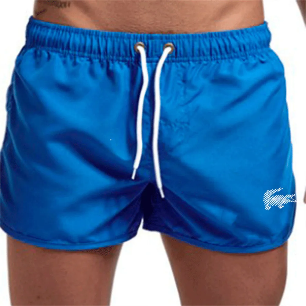 Drawstring Men Swim Trunks Swim Shorts Bathing Suit Quick Dry Board Shorts Breathable Summer Surfing Beach Shorts Sports Pants