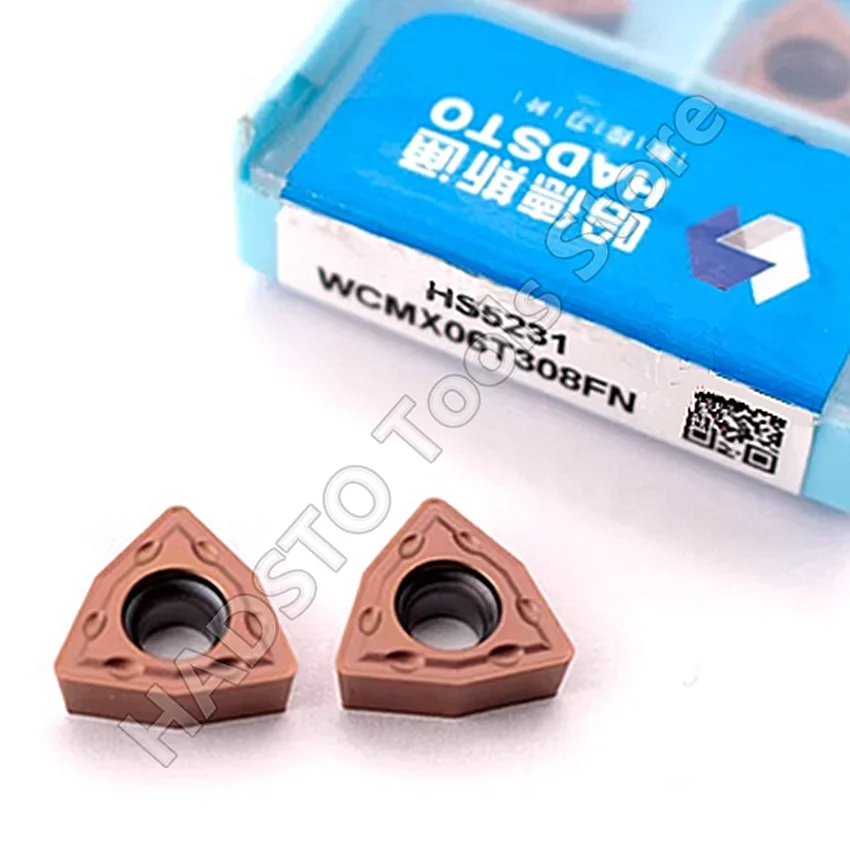 WCMX 050308 FN HS5231/WCMX06T308FN HS5231 WCMX05 WCMX06 HADSTO CNC كربيد إدراج U-الحفر إدراج الحفر الضحلة #1