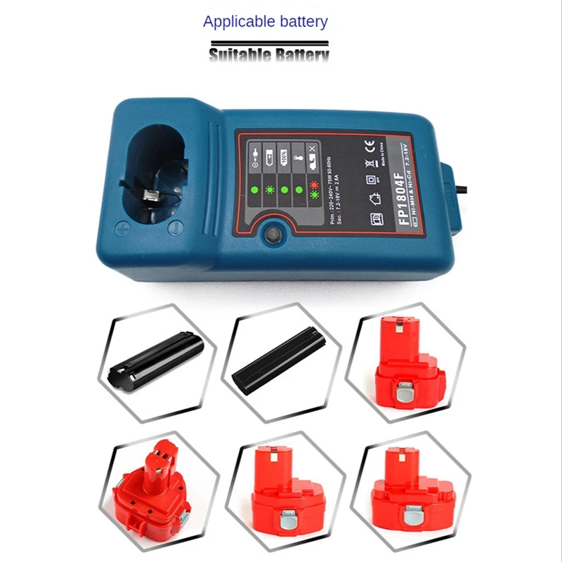 NI-CD NI-MH Battery Charger For Makita 7.2V 9.6V 12V 14.4V 18V Battery Electric Drill Screwdriver Charger 2A