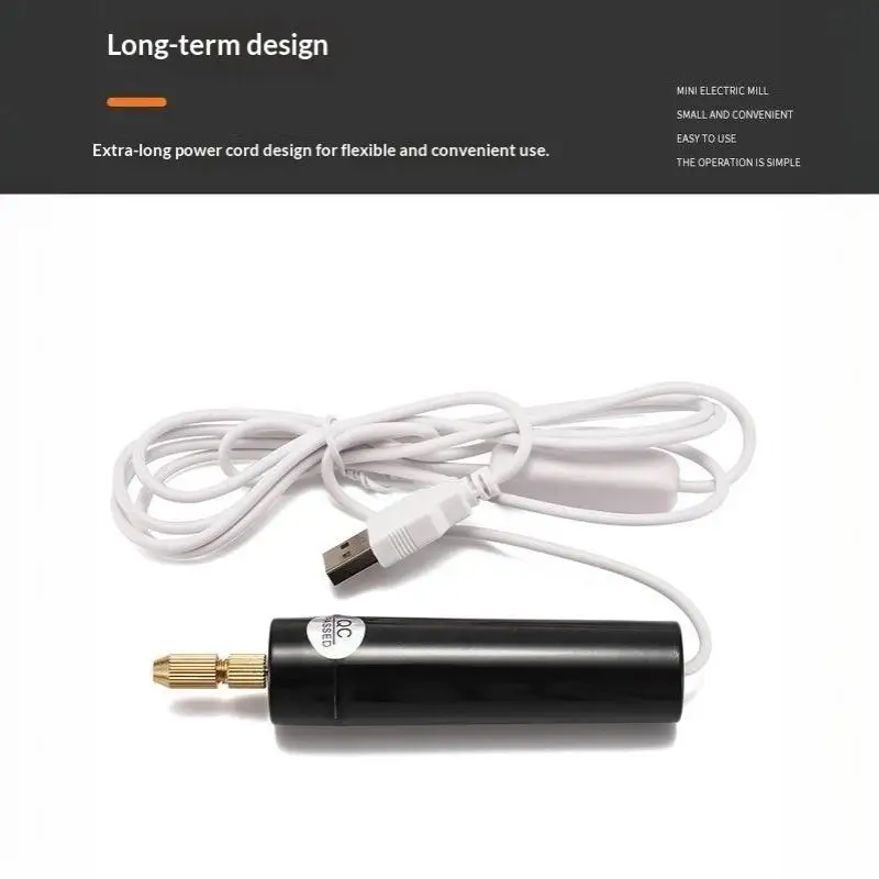 Handheld Mini USB Electric Drill Ideal Gift for Craft Lover DIY Resin Jewelry Making Wood Engraving Projects