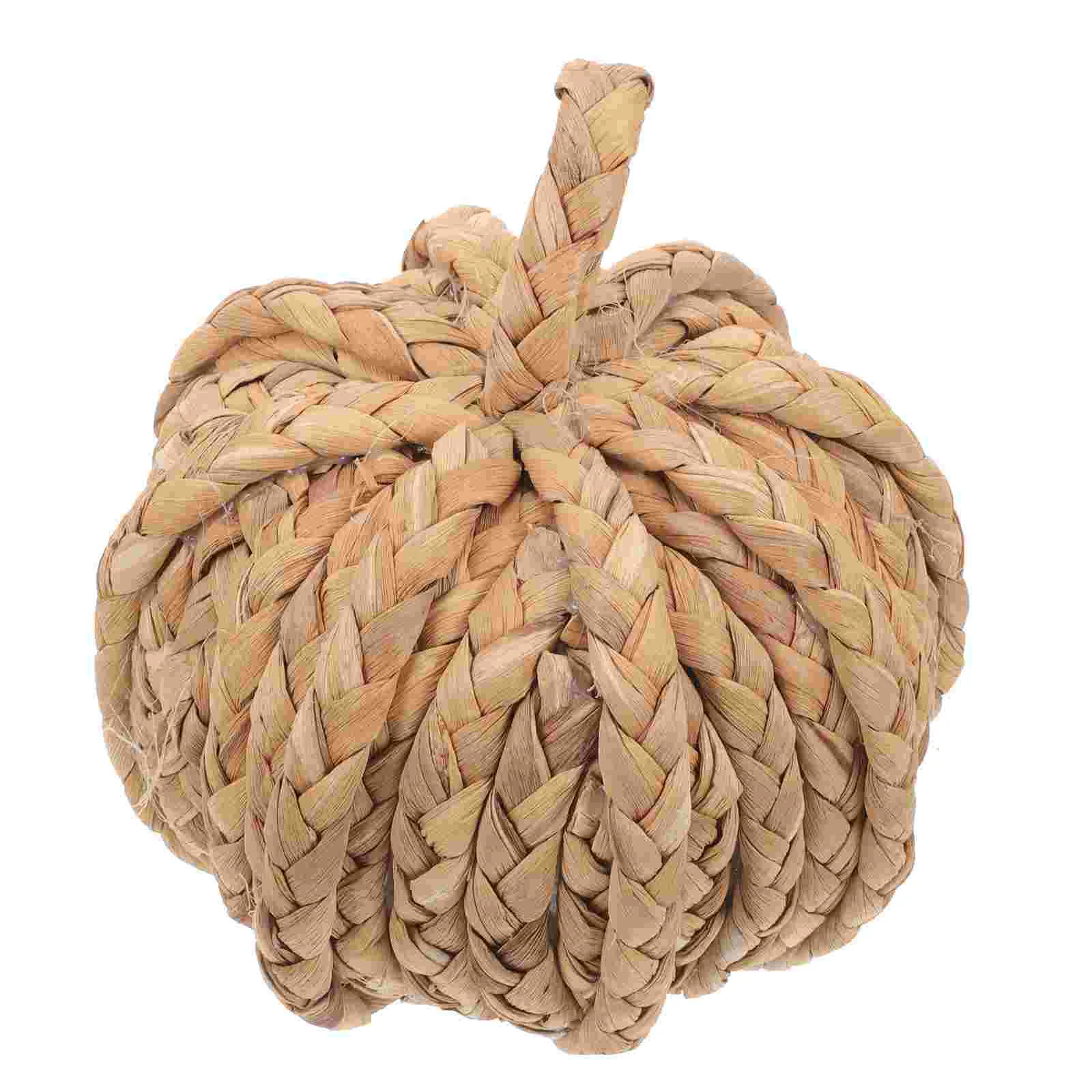 

Wicker Rattan Pumpkins Figurine Ornaments Fall Decorations for Home Straw Christmas Garland