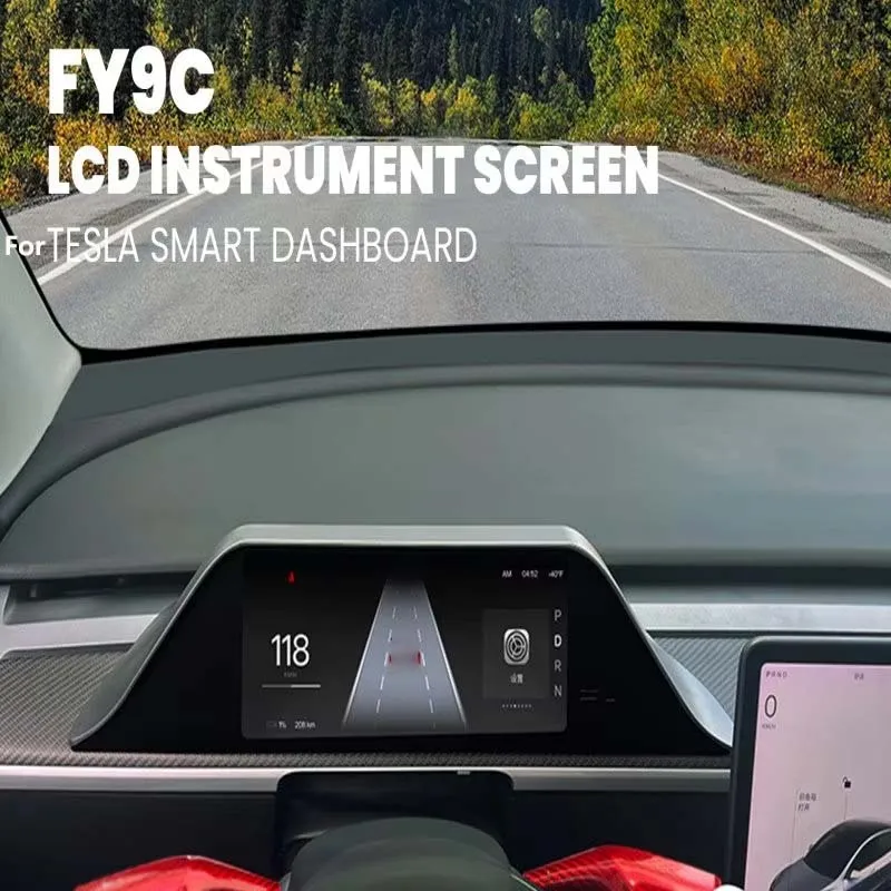 

Upgraded 8.9" Dashboard FY9C Pro for Tesla Model 3 2017-2023 Model Y 2019-2025 Built-in A/C Vent Wireless CarPlay Touch Screen