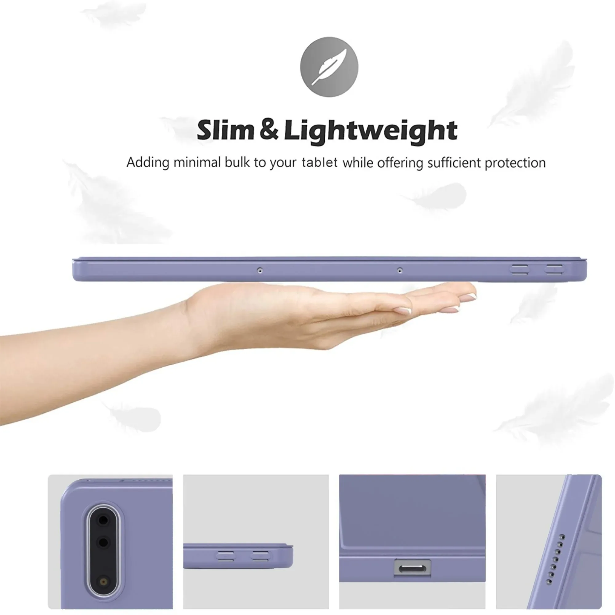 Case for Tablet Lenovo Idea Tab 11 2025 M10 P11 Plus M1 Plus 3rd Gen 10.6 10.1 Xiaoxin Pad 10.6 Cover Tri-fold Stand Smart Funda