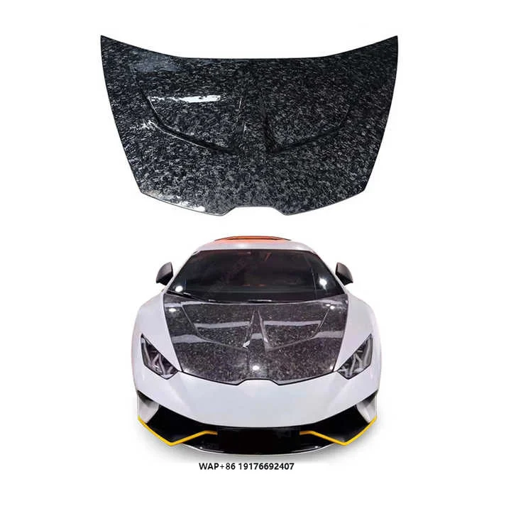 High Quality Forged Dry Carbon Fiber Engine Hood for Huracan Upgrade 1016 Style New Condition