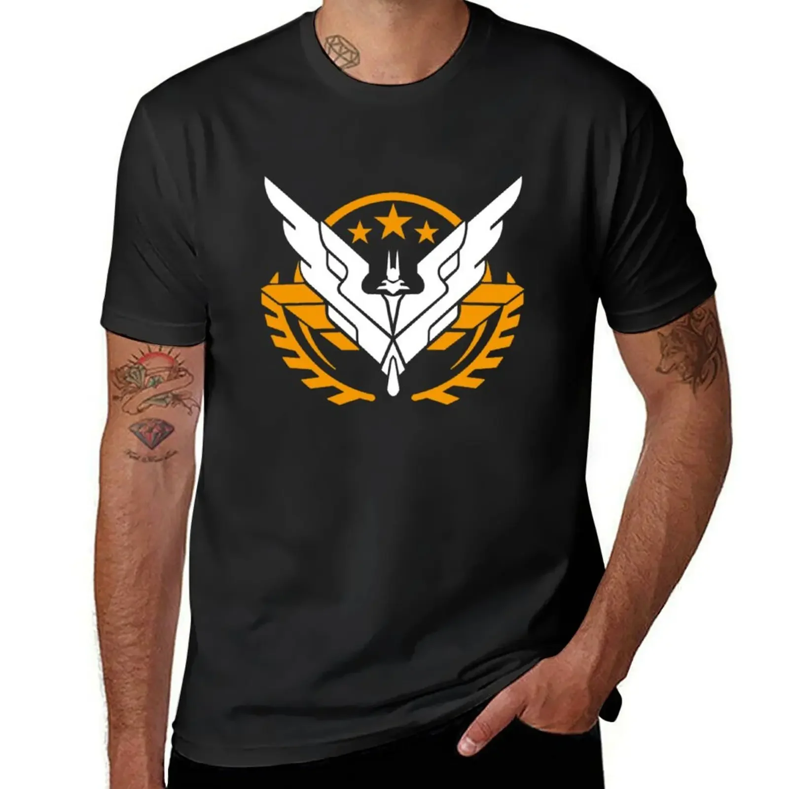 

Elite Dangerous - Triple Elite - HIGH RESOLUTION T-Shirt vintage graphic tee Men's t-shirt