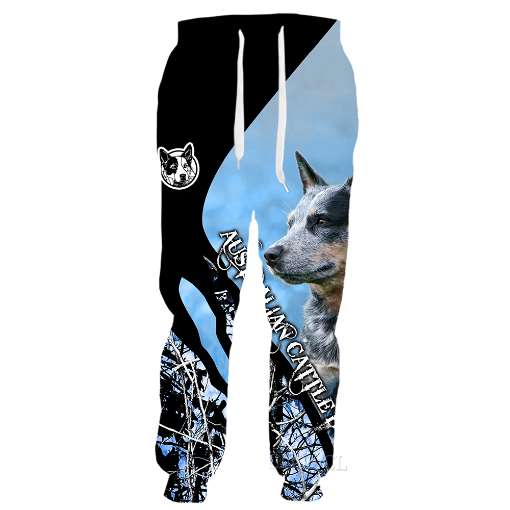 CLOOCL Men Trousers Fashion Style Australian Cattle Dog 3D Print Women Trousers Casual Pants Male Clothing Outdoor Jogging Pants