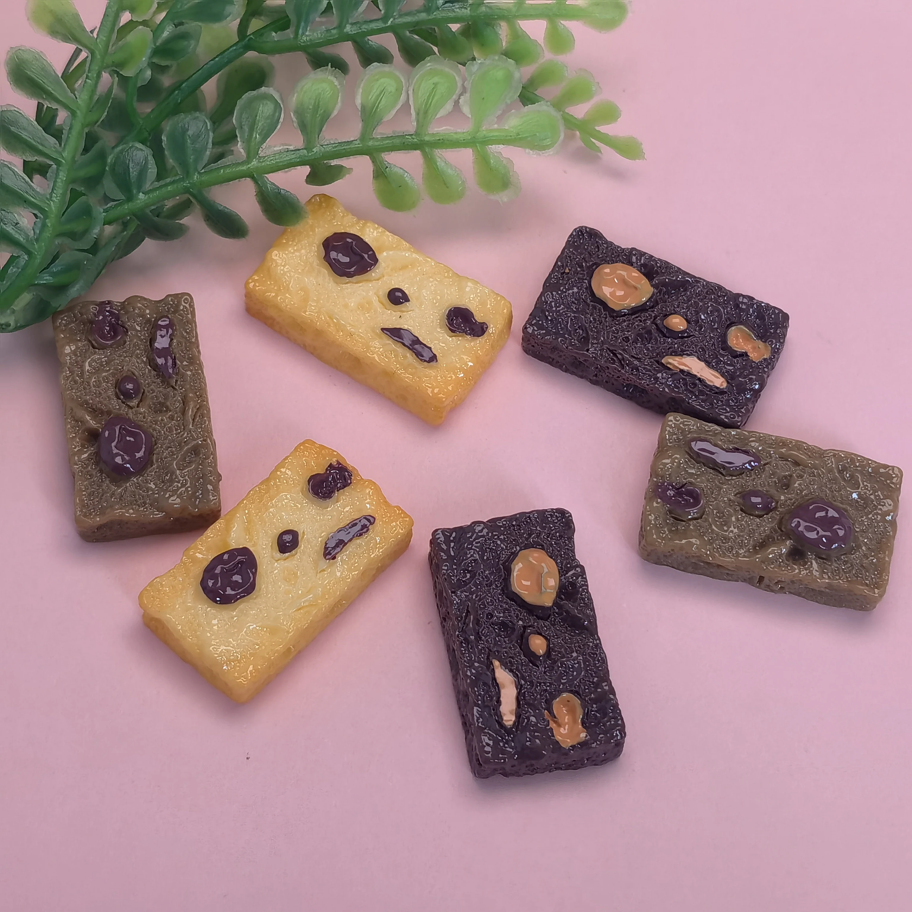 Simulation Chocolate Biscuits Resin Kawaii Miniature Accessories Scrapbooking  Flatback Charms Miniature Tools Cabochons