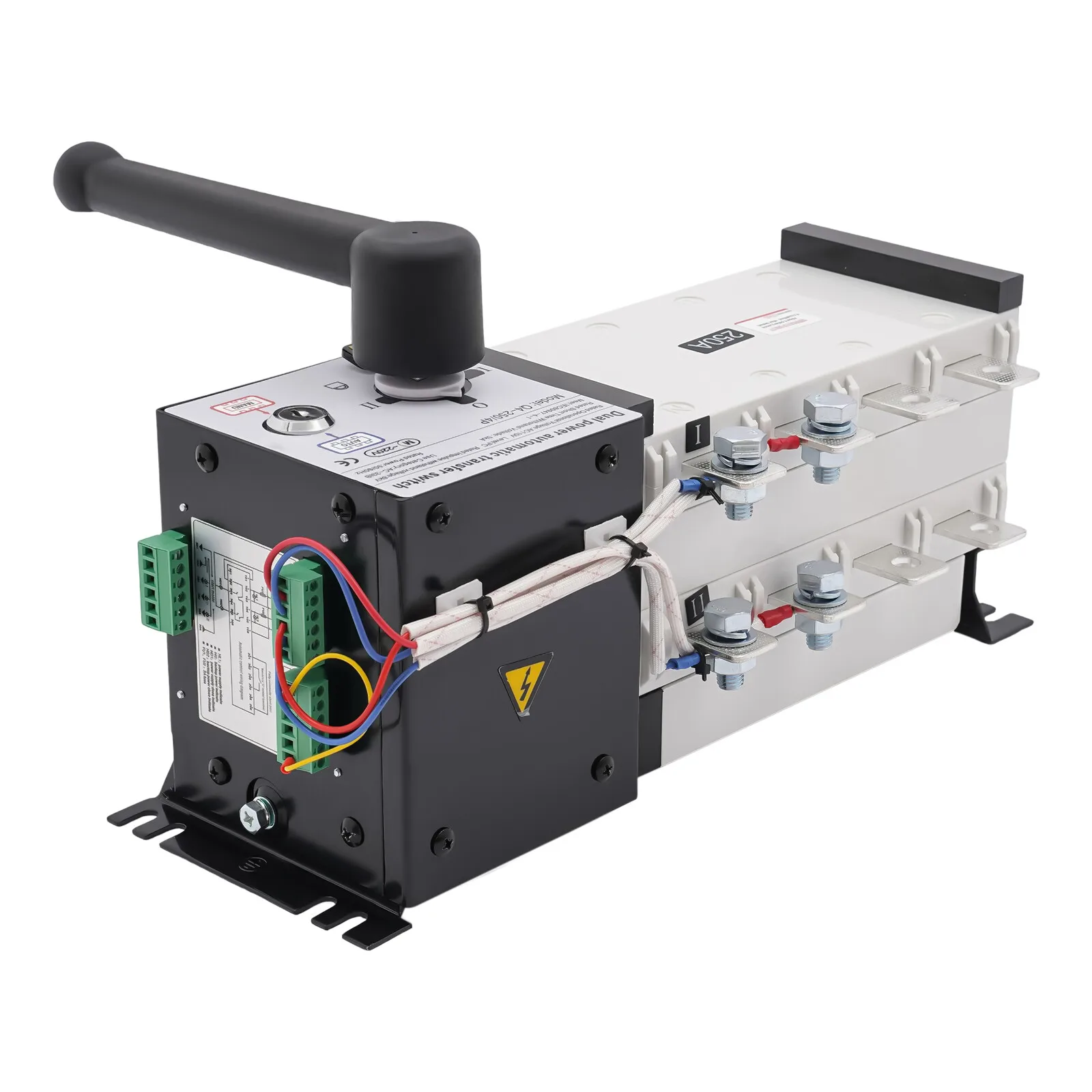 250A 4-Poles Industrial Automatic Transfer Switch AC 110V 220V Grid to Generator