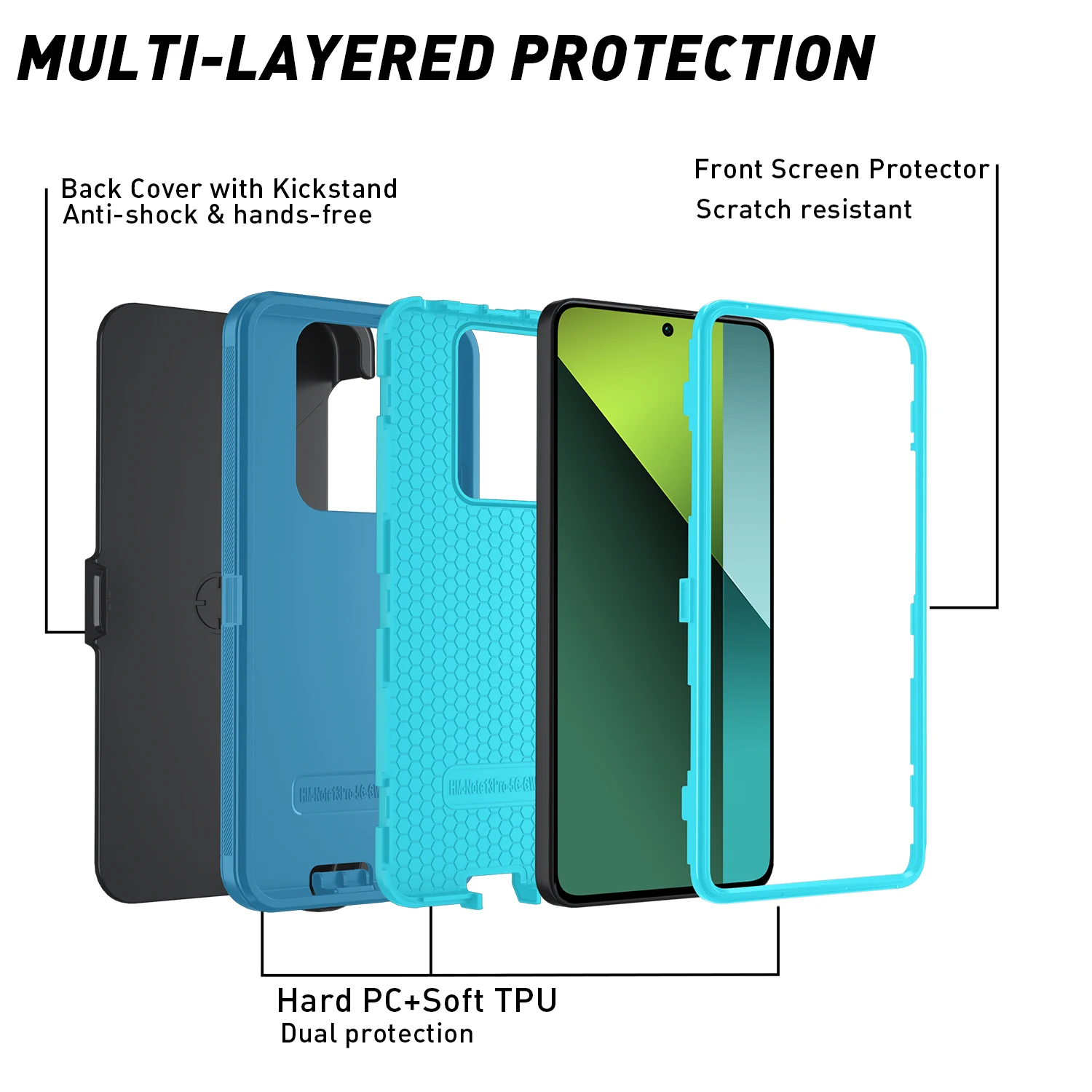 鎧耐衝撃カバーシャオ mi ポコ X6 ネオ M6 Redm - Phone Cases Honor のレビューと価格