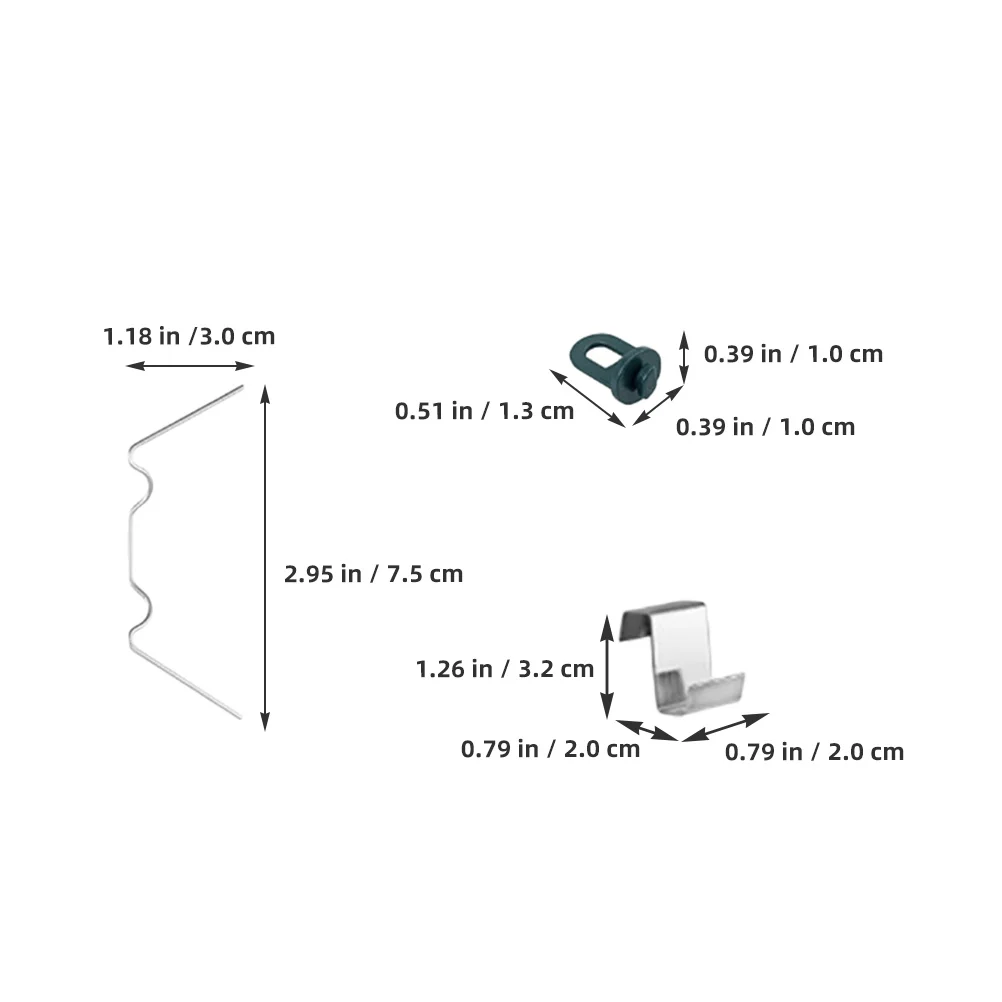 

1Set Heavy Duty W Shape Clips Stainless Steel Glass Fixing Clamps for Greenhouse Panels Waterproof Secure Fastening Hardware