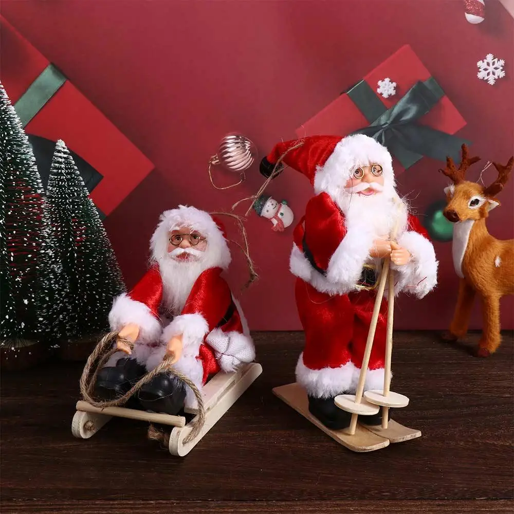 N1N 어린이 선물 크리스마스 트리 드롭 장식품 홈 테이블 장식 산타 피규어 크리스마스 장식 교수형 펜던트 산타 클로스 인형
