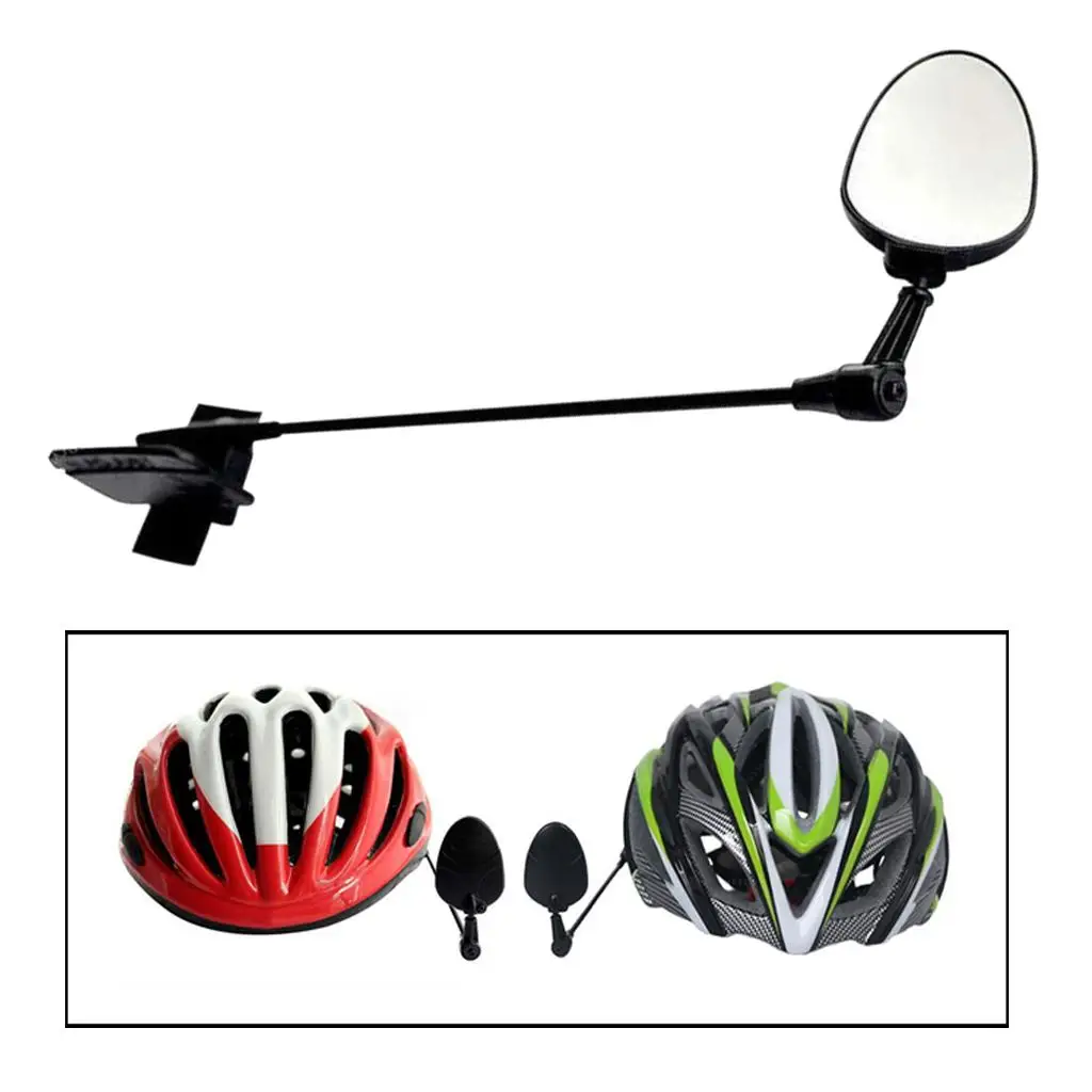 Durable Bike Helmet 60° Rotatable Cycling Rear View Gear Accessories