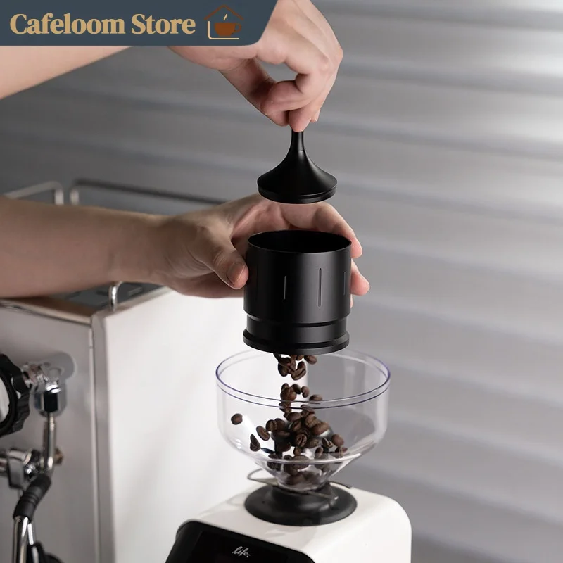 Feepie Muyun Series Coffee Dosing Cup 58mm Coffee Powder Catch Container Universal Espresso Pour Over Coffee Dosing Jar