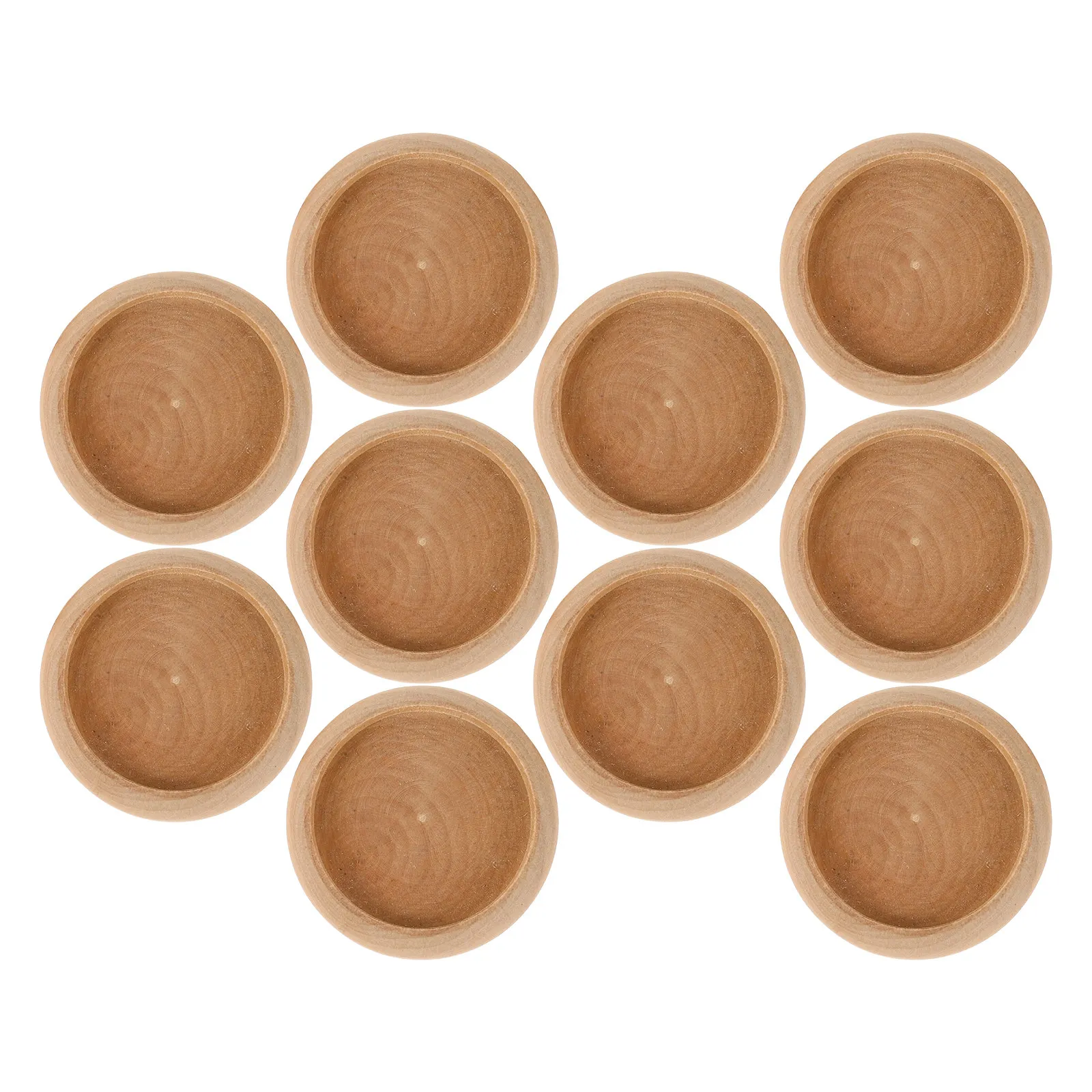

10Pcs Sturdy Solid Wood Needle Cushion Base Compact Elegant Design Sewing Supply Reusable Pin Cushion Base for Home Office