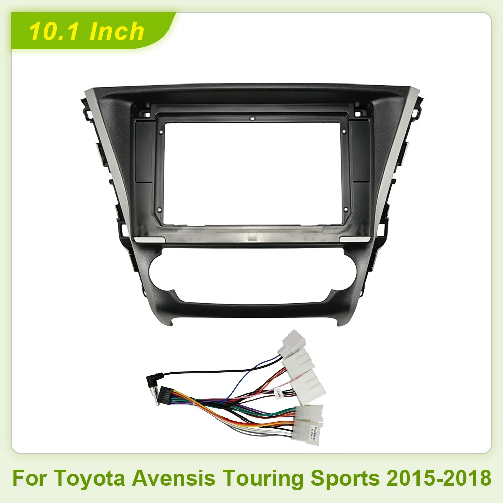 10 Inch Car Frame Fascia Adapter Android Radio Dash Fitting Panel Kit For Toyota Avensis Touring Sports 2015-2018