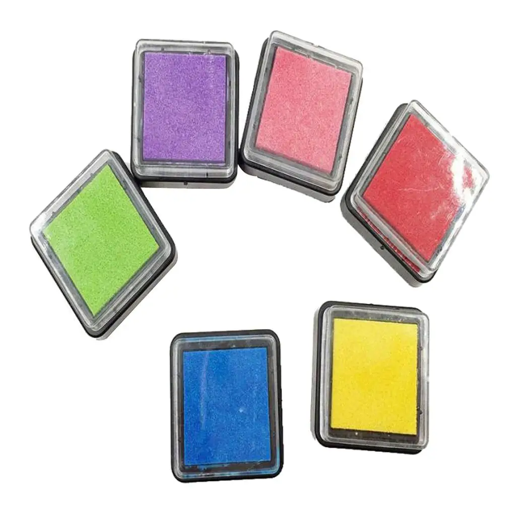 Tampons pour enfants tampons lavables partenaire lot de 6 tampons pour tampons artisanaux multicolores bricolage