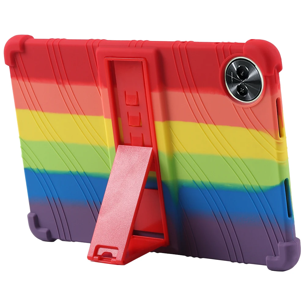 Capa de suporte ajustável para oppo realme pad 2 lite 2024 10.95 polegadas multi-ângulos tablet capa crianças seguro silicone macio à prova de choque