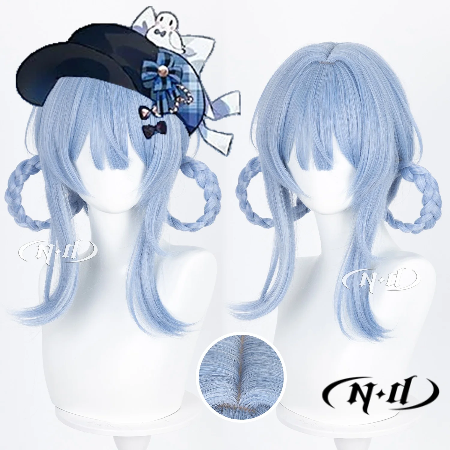 ND Brand Tachibana Sherry Magical Girl Witch Trial Cosplay Wigs Hair Hairpiece for Comic-con Cosplayer Halloween Costume Party