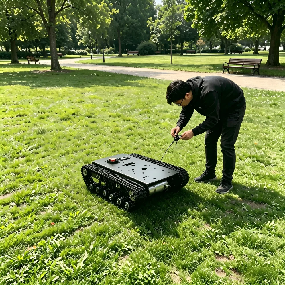 All-metal Tracked Chassis, Robotics Open Source Development Platform, Remote Control ATmega328P